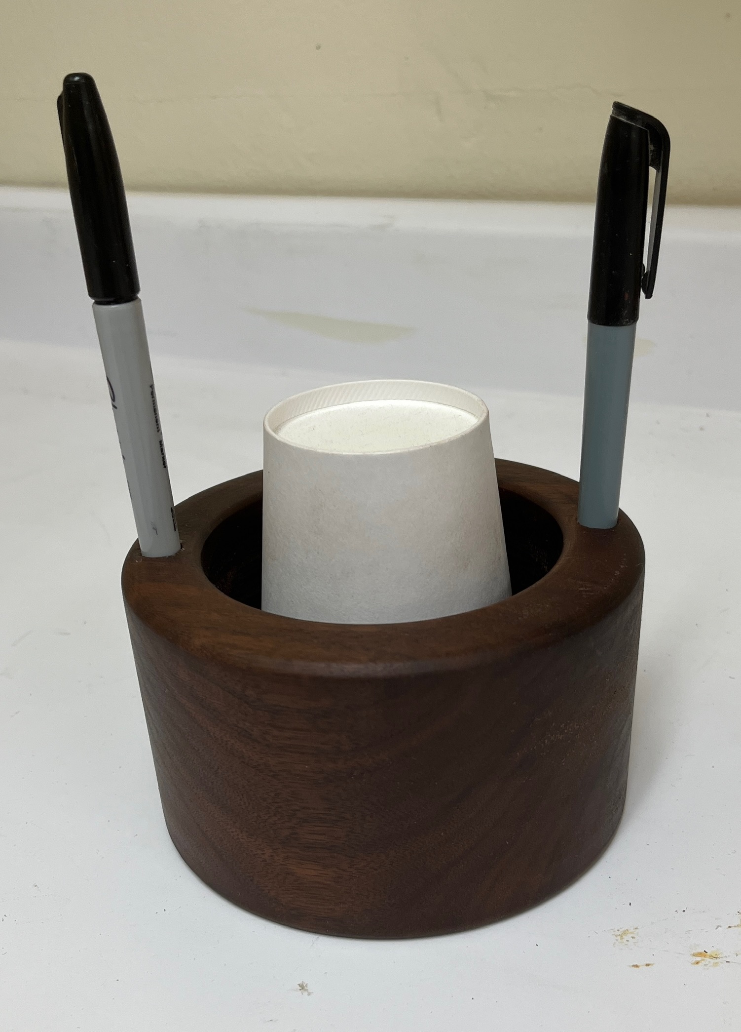 Cup Holder with Holes for Pens