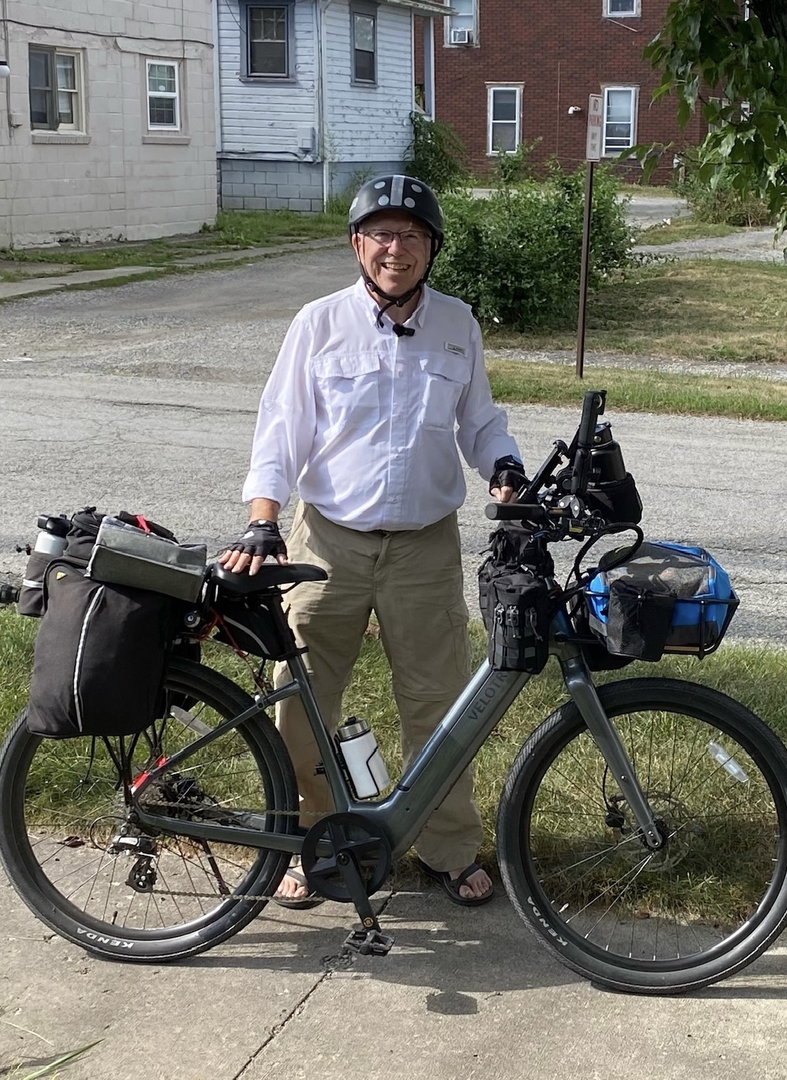 Bill and his e-bike
